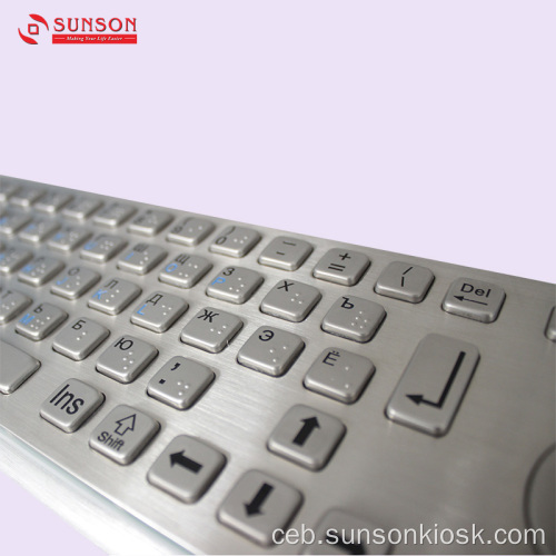 Anti-riot Metal Keyboard nga adunay Touch Pad